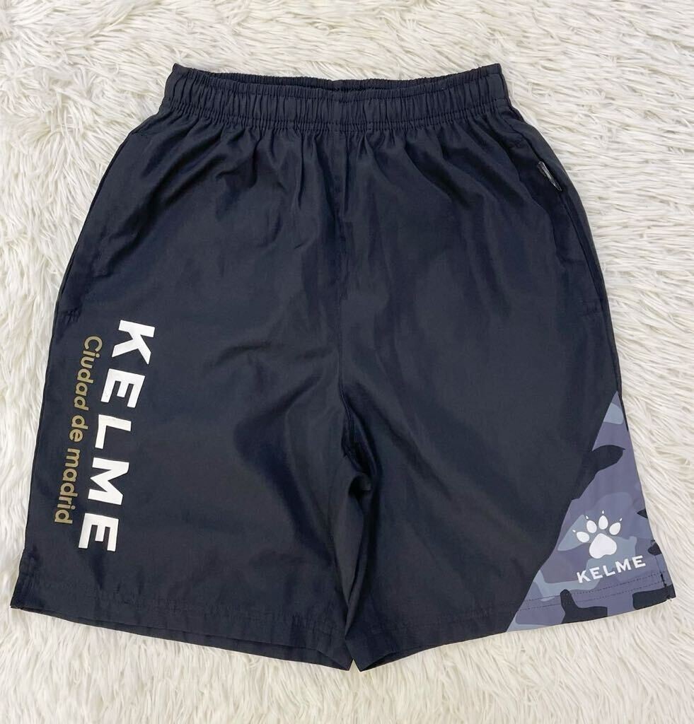 KELME ケルメ 軽量 ハーフパンツ ショートパンツ サカパン シャカシャカ ブラック メンズ Sサイズ サッカー フットサル拍卖