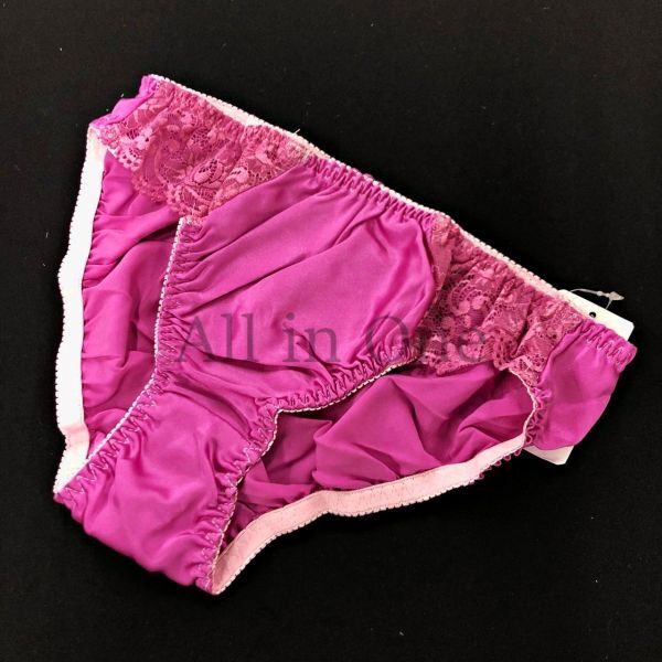 151-39-19 光沢シルク フルバック ショーツ 【画像カラー,XLサイズ】レディース 女性 下着 ランジェリー パンツ パンティー セクシー .2拍卖