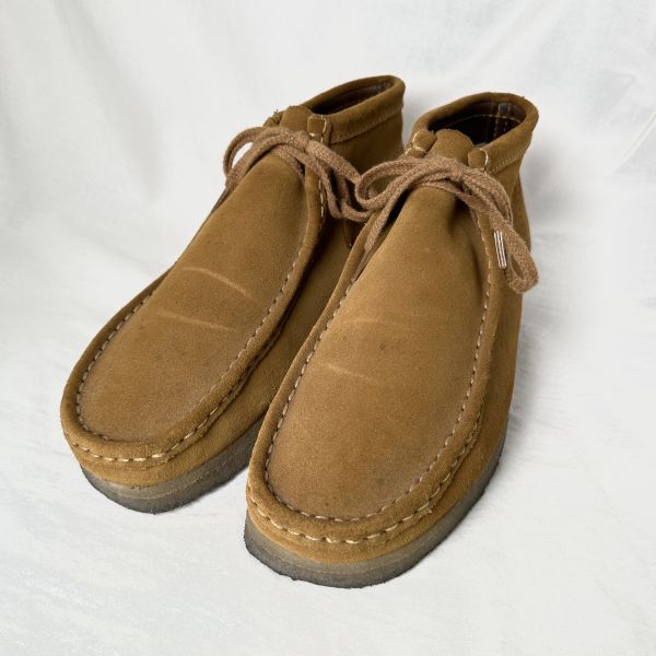 00s Clarks WALLABEE BOOT スエード シューズ 9M 26cm ワラビー ブーツ スニーカー クラークス 90s オールド ビンテージ 中古拍卖