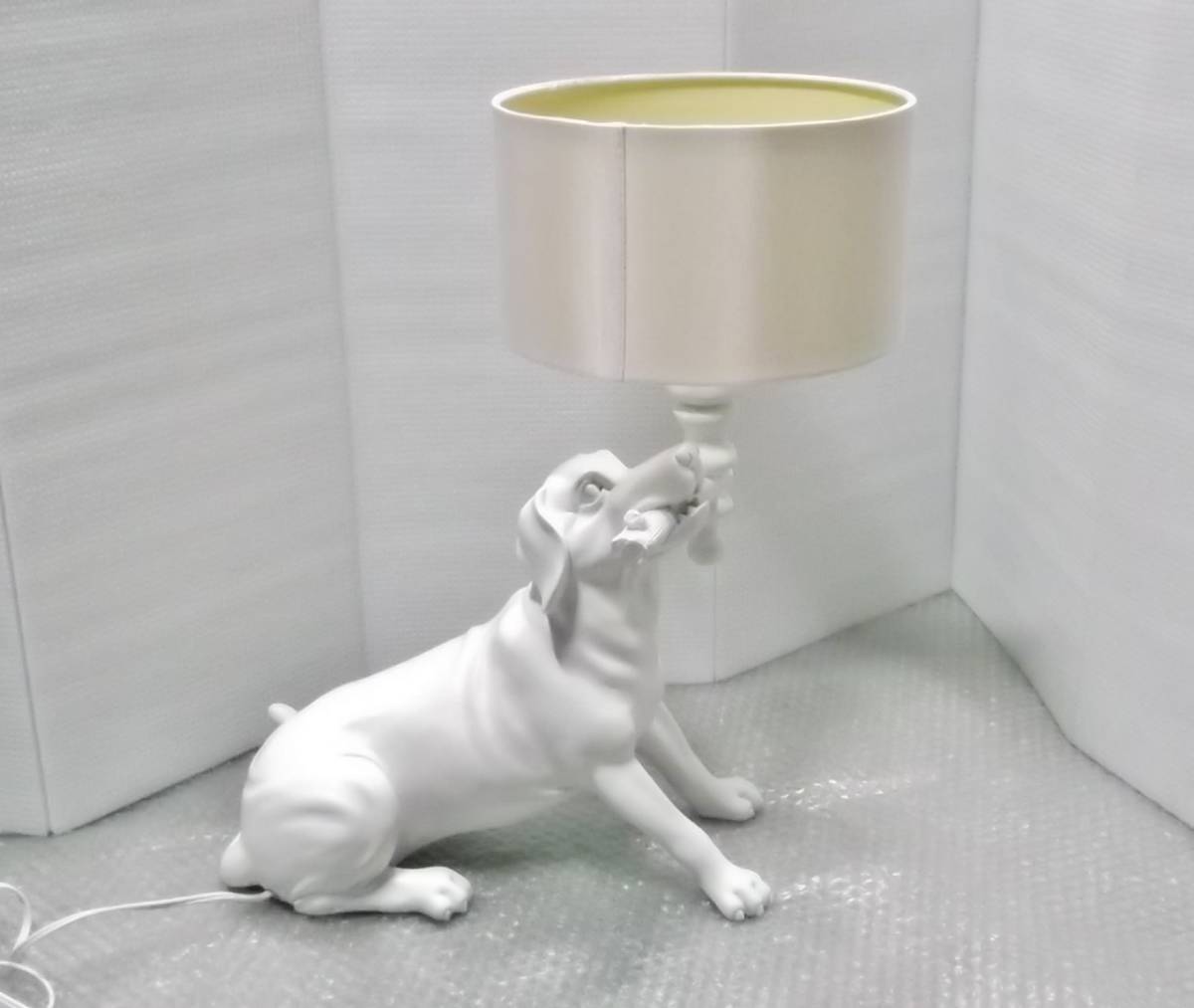 トヨスター ワンちゃんスタンドライト ホワイト拍卖