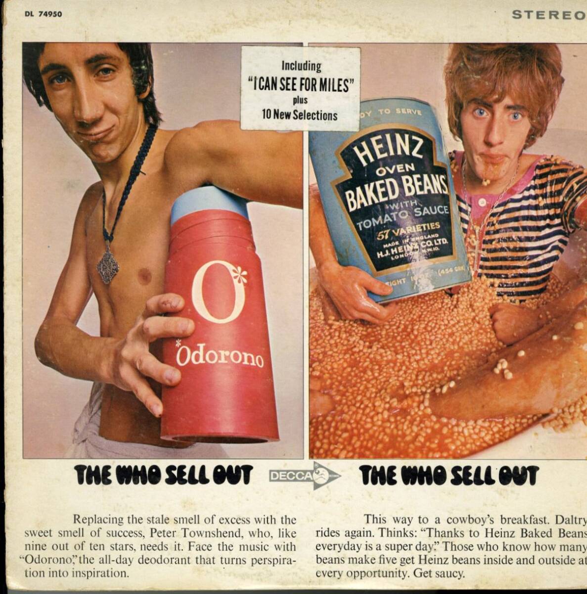 67年 USプレスLP!STEREO盤 I Can See For Miles ステッカー付 The Who / The Who Sell Out【Decca / DL 74950】ザ・フー Peter Townshend拍卖