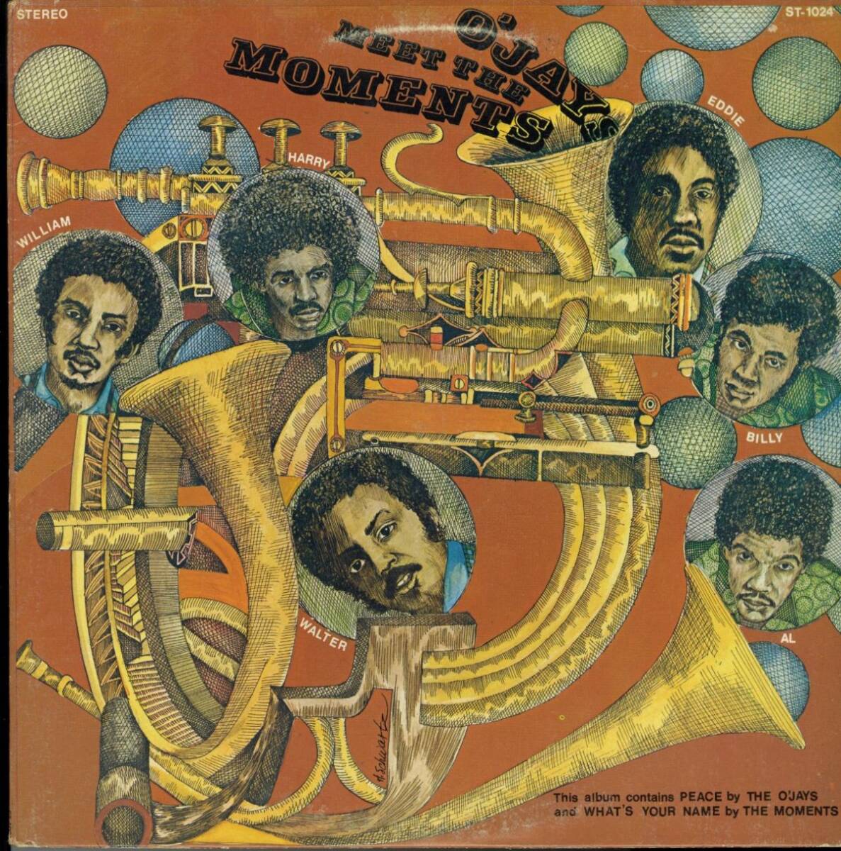 USオリジLP!O'Jays Meet The Moments / S.T, 74年【Stang / ST-1024】キエるマキュウ Snoop Dogg サンプリングネタ スウィートソウル拍卖