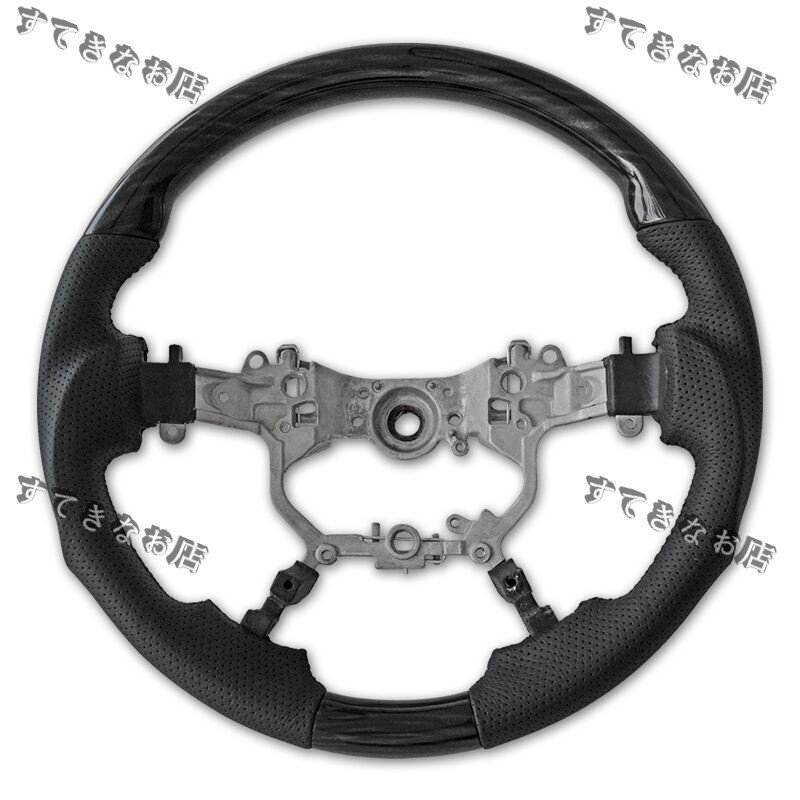 特売! トヨタ クラウン210系 アルファード ヴェルファイア30系 ハンドル 黒木目紋理 ステアリング拍卖