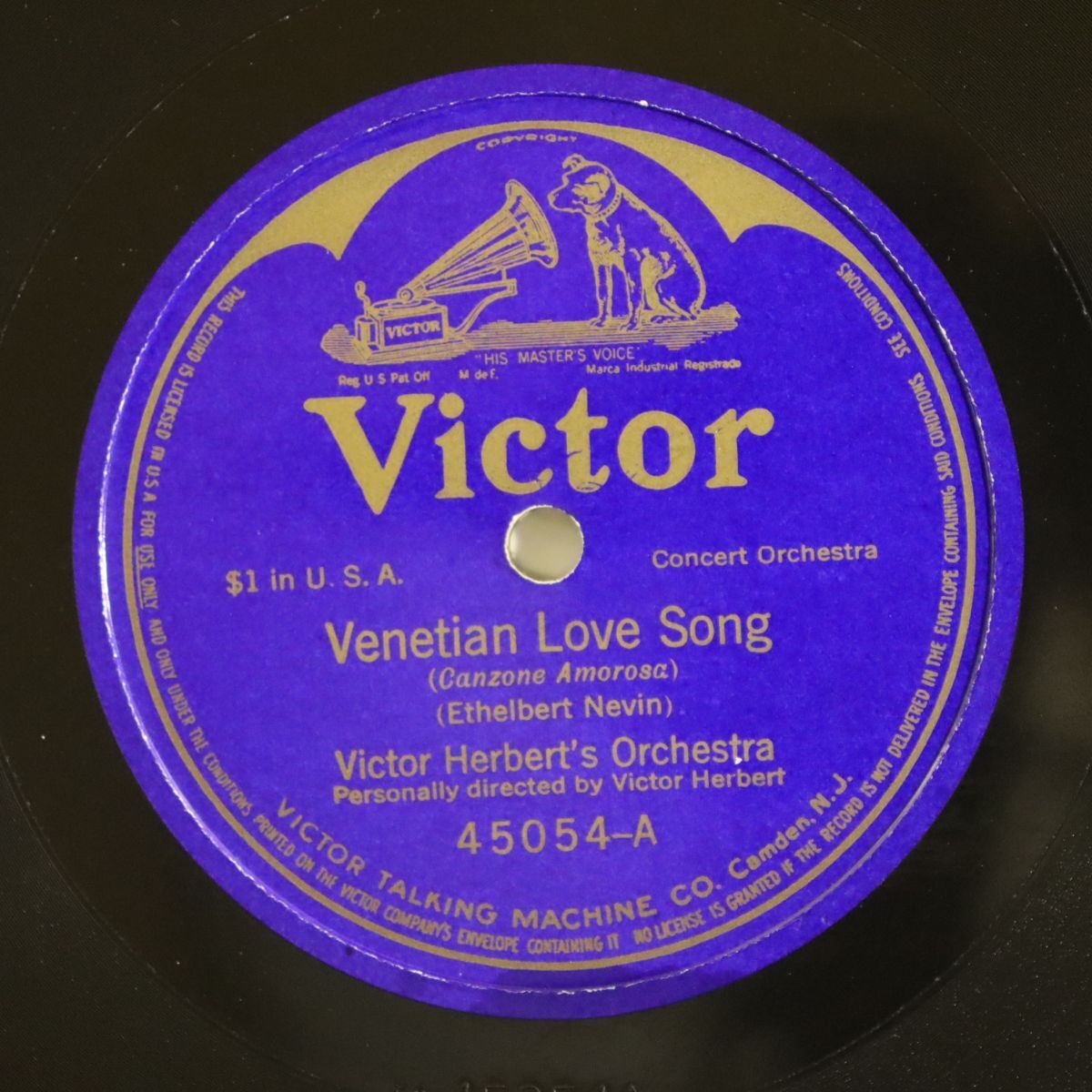 SA29/SP盤/ヴィクター・ハーバート/Venetian Love Song/メヌエット(パデレフスキー)/45054拍卖