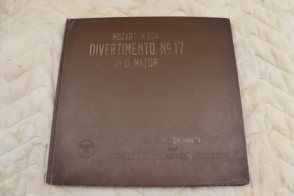 Y11/SP盤/3枚組/ハーティ指揮/ベルリンフィル/モーツァルト:ディヴェルティメント第17番ニ長調K.334拍卖