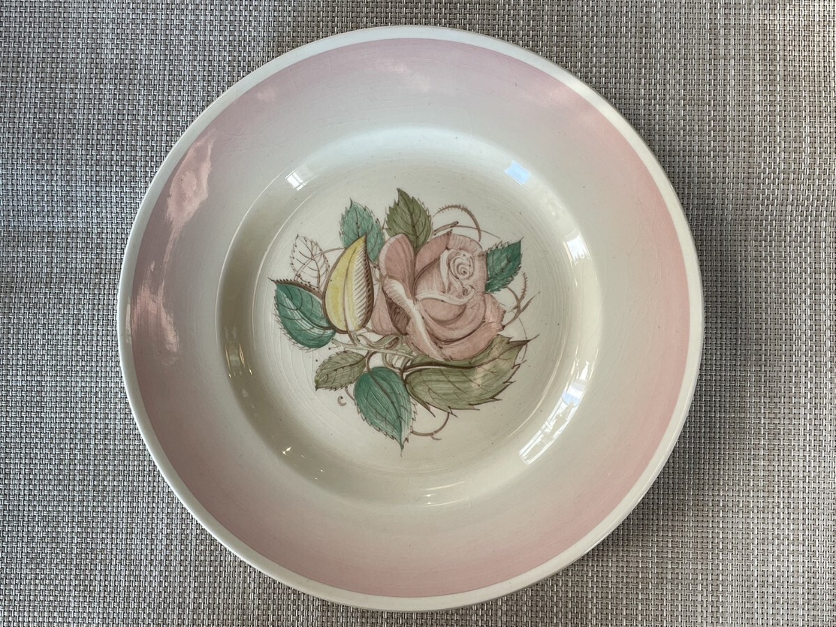 スージークーパー ◎Susie Cooper パトリシアローズ ピンク ディナープレート 英国 イギリス ビンテージ 管⑭241156 検索■アンティーク拍卖