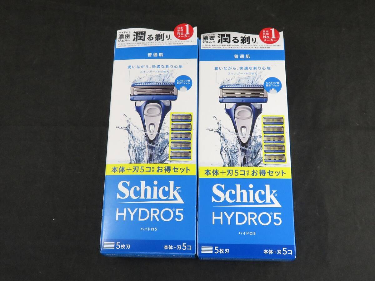 未使用 Shick シック ハイドロ 5 髭剃り 本体+替刃5個 2箱セット  *1025拍卖