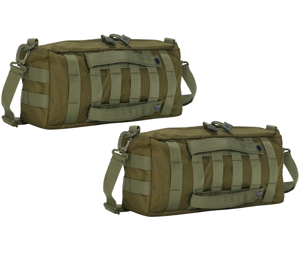 サバゲー バッグ 2個 セット MOLLE モール システム サイド ポーチ バック パック モーリー 釣り 小物 入れ ミリタリー グリーン 緑 KRB026拍卖