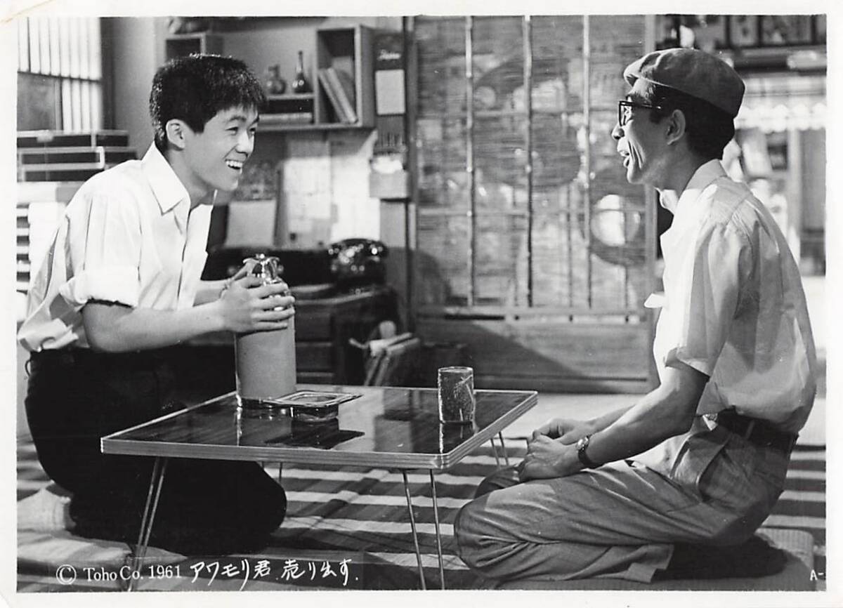 p43056『アワモリ君売出す』スチル 古沢憲吾 秋好馨 坂本九 森山加代子 ジェリー藤尾 並木一路 有島一郎 沢村貞子拍卖