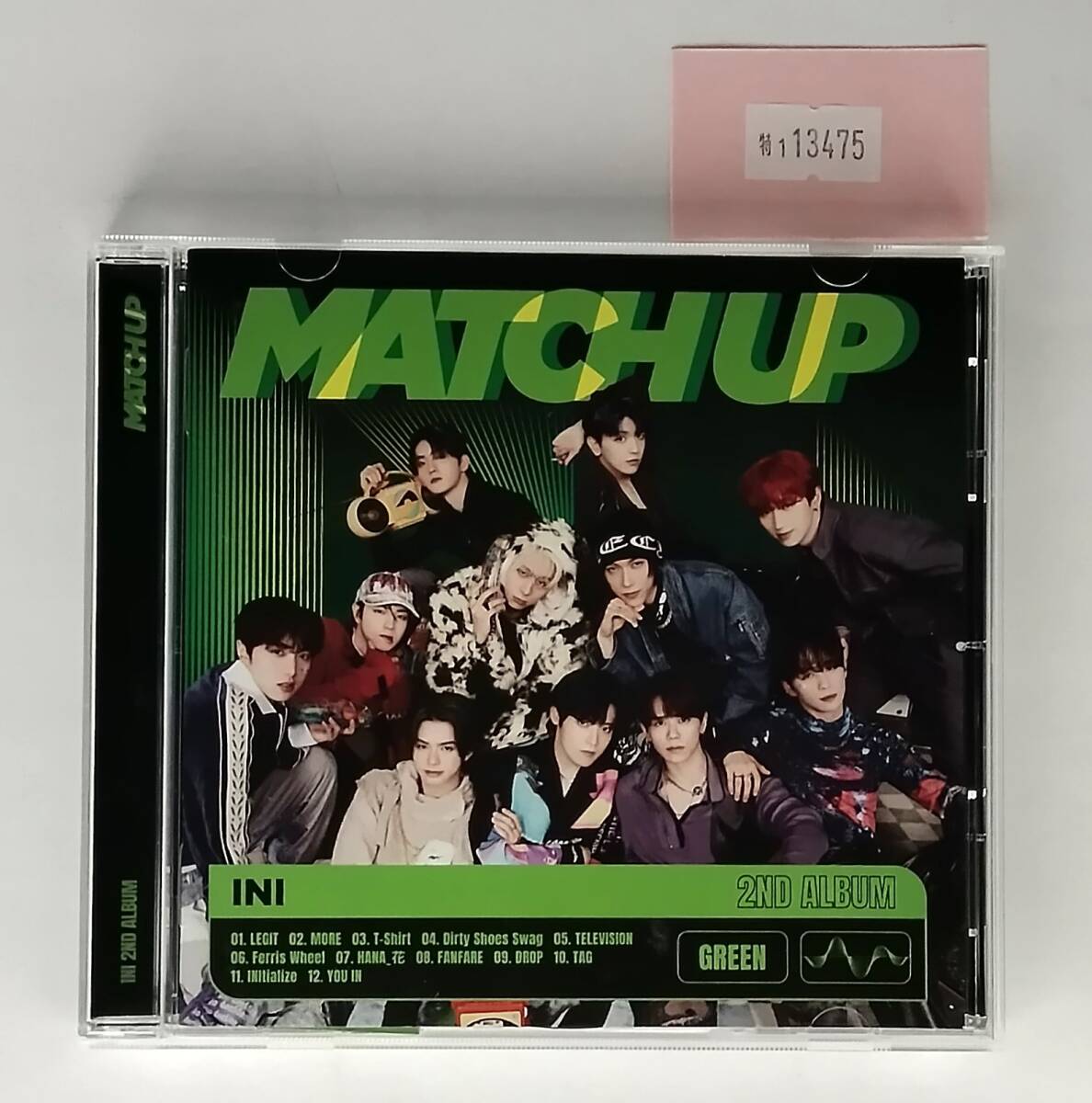 万1 13475 MATCH UP | INI 【アルバムCD】:YRCS-95120 , 特典のトレカ・ステッカー付き , 帯付き拍卖