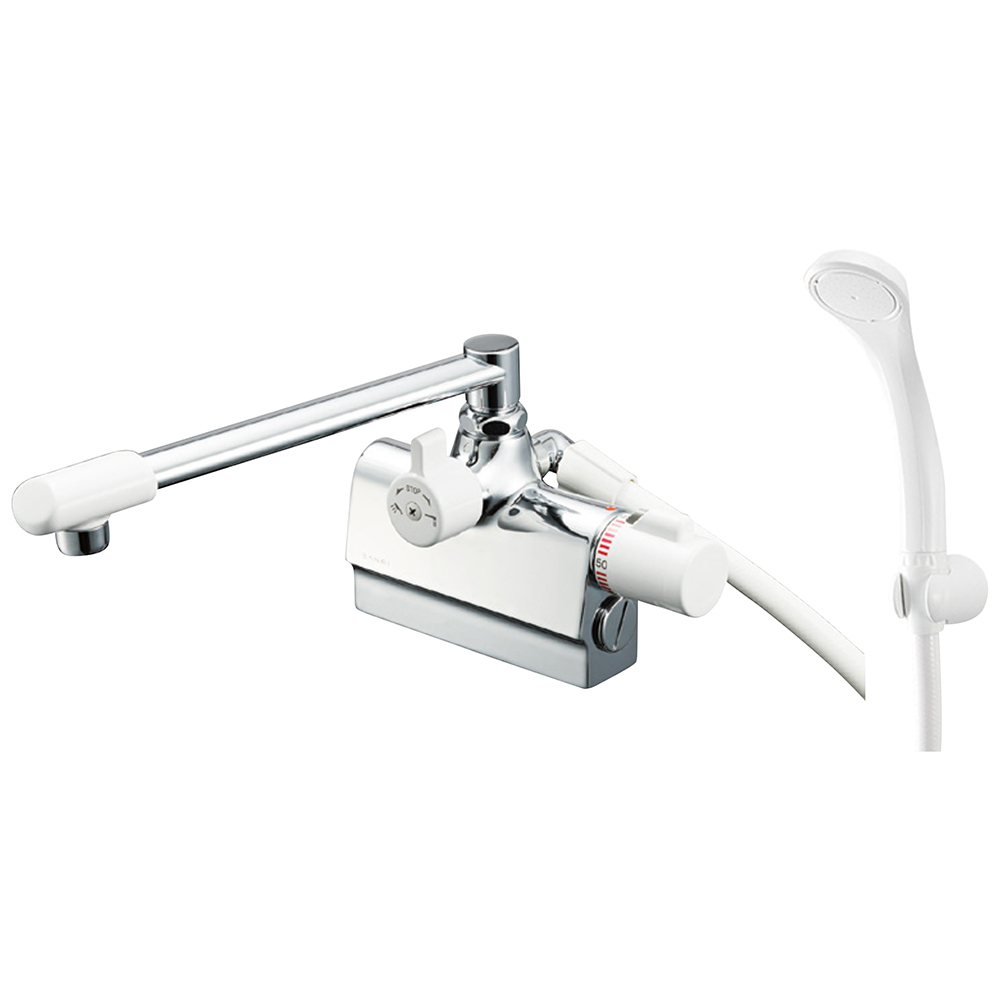 s-d SANEI サーモデッキシャワー混合栓 SK7800D-W-13 バスルーム用 取り付けピッチ 85mm 浴室 台付 サンエイ endstbG拍卖