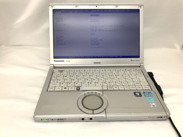 ■Panasonic Let’s note CF-SX3JDHCS ■Core i5-4310U@2.0Ghz/メモリ4GB/HDDなし/パナソニックノートパソコン【J550】拍卖