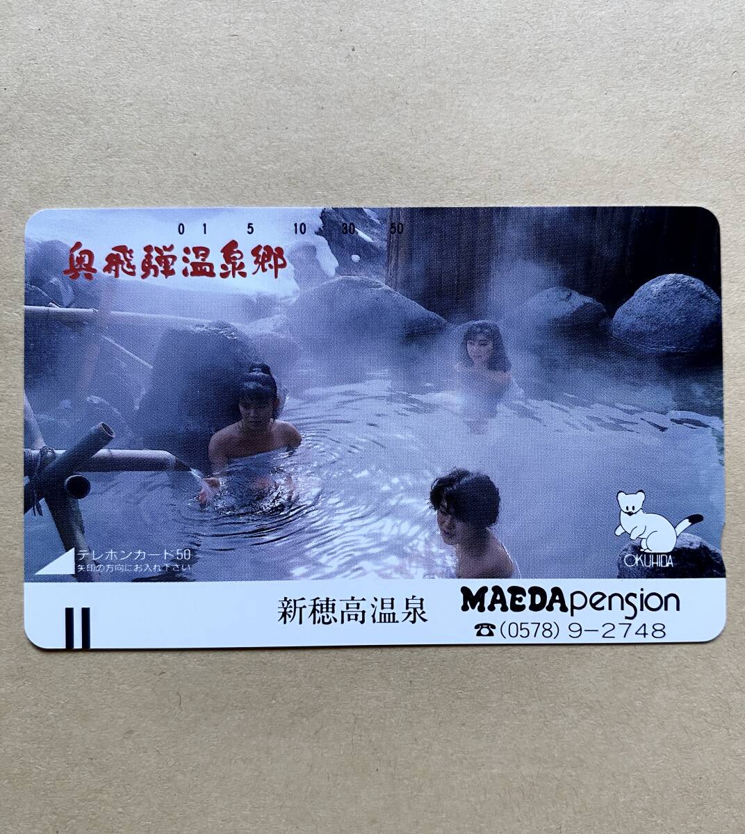 【未使用】 温泉テレカ 50度 奥飛騨温泉郷 新穂高温泉 MAEDApensin拍卖