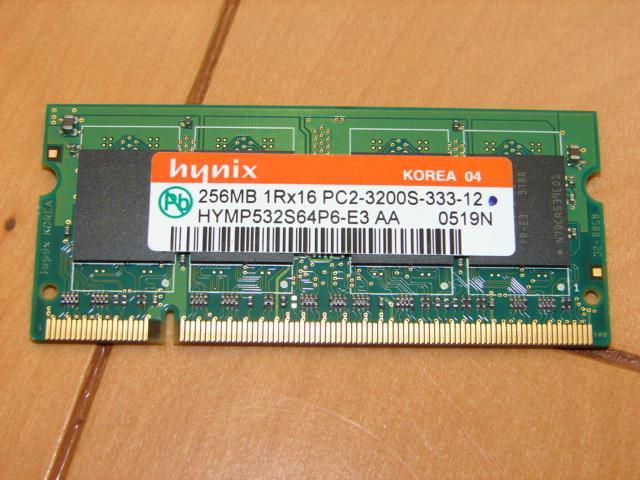 SO-DIMM 256MBx1 DDR2 PC2-3200 CL3.0(hynix)拍卖