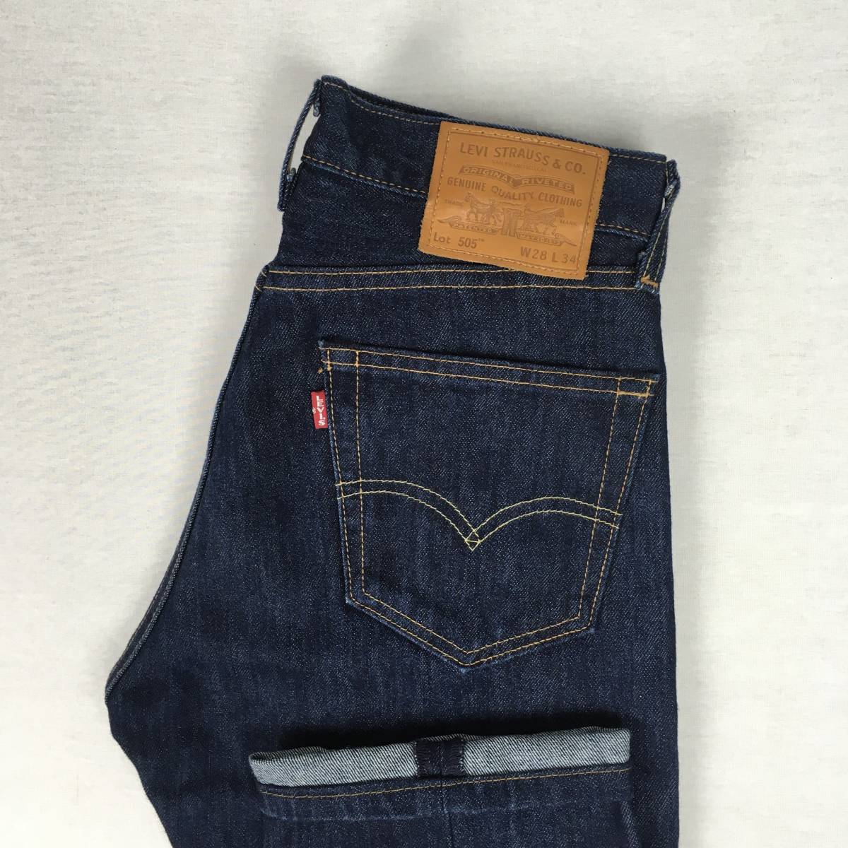 【美品】Levi's リーバイス 505 00505-1524 BIG'E' 米国製 ストレート パンツ ジーンズ W28 L34 革パッチ ジップフライ拍卖