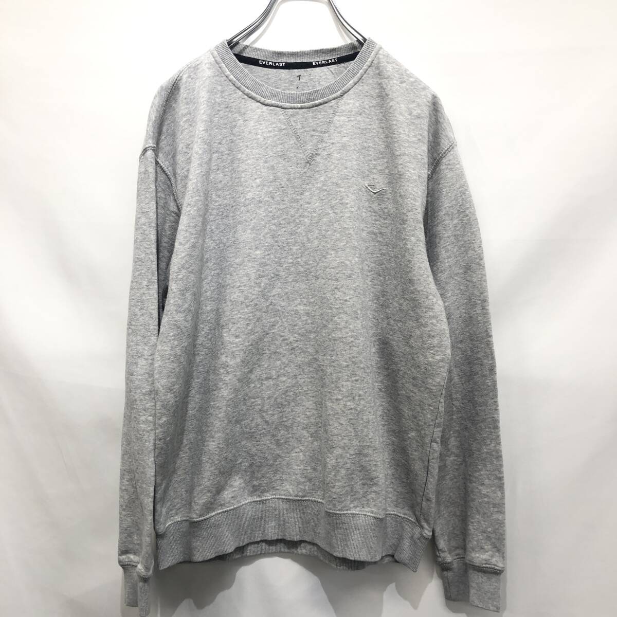 ▲EVERLAST エバーラスト スウェット プルオーバー トレーナー 刺繍ロゴ ワンポイント拍卖