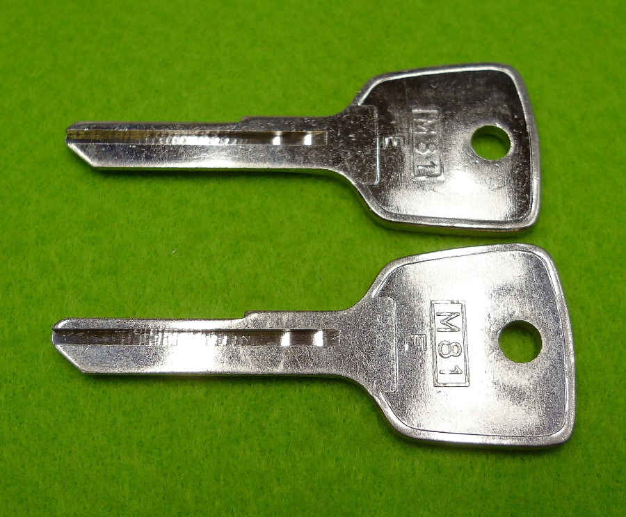 ブランクキー M81 2本セット W&S 未使用保管品 合鍵作成用拍卖