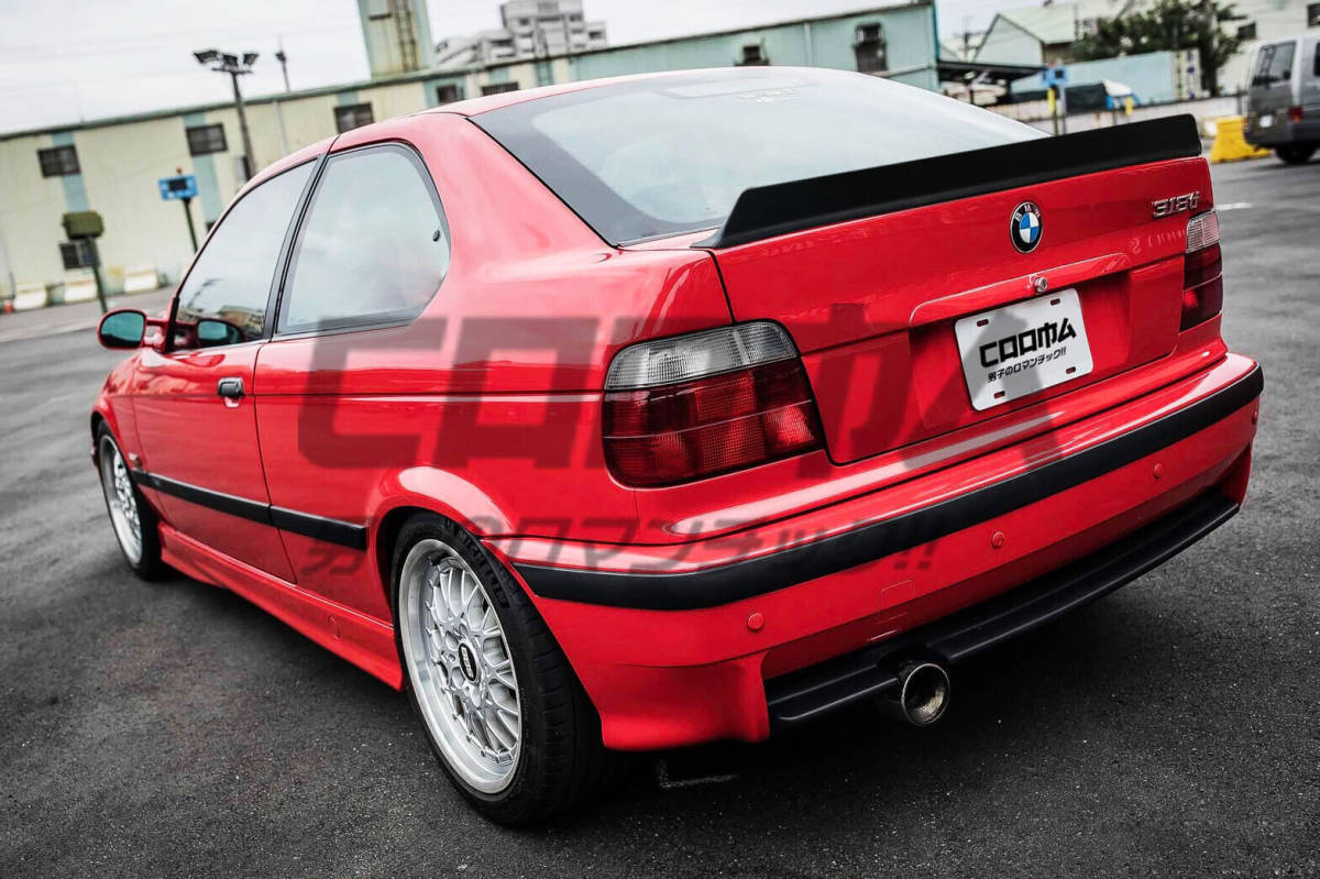 【即納品】LRS Type BMW 3シリーズ E36 318ti コンパクト エアロ トランクスポイラー リヤスポイラー 未塗装品 素地 1994-2001拍卖