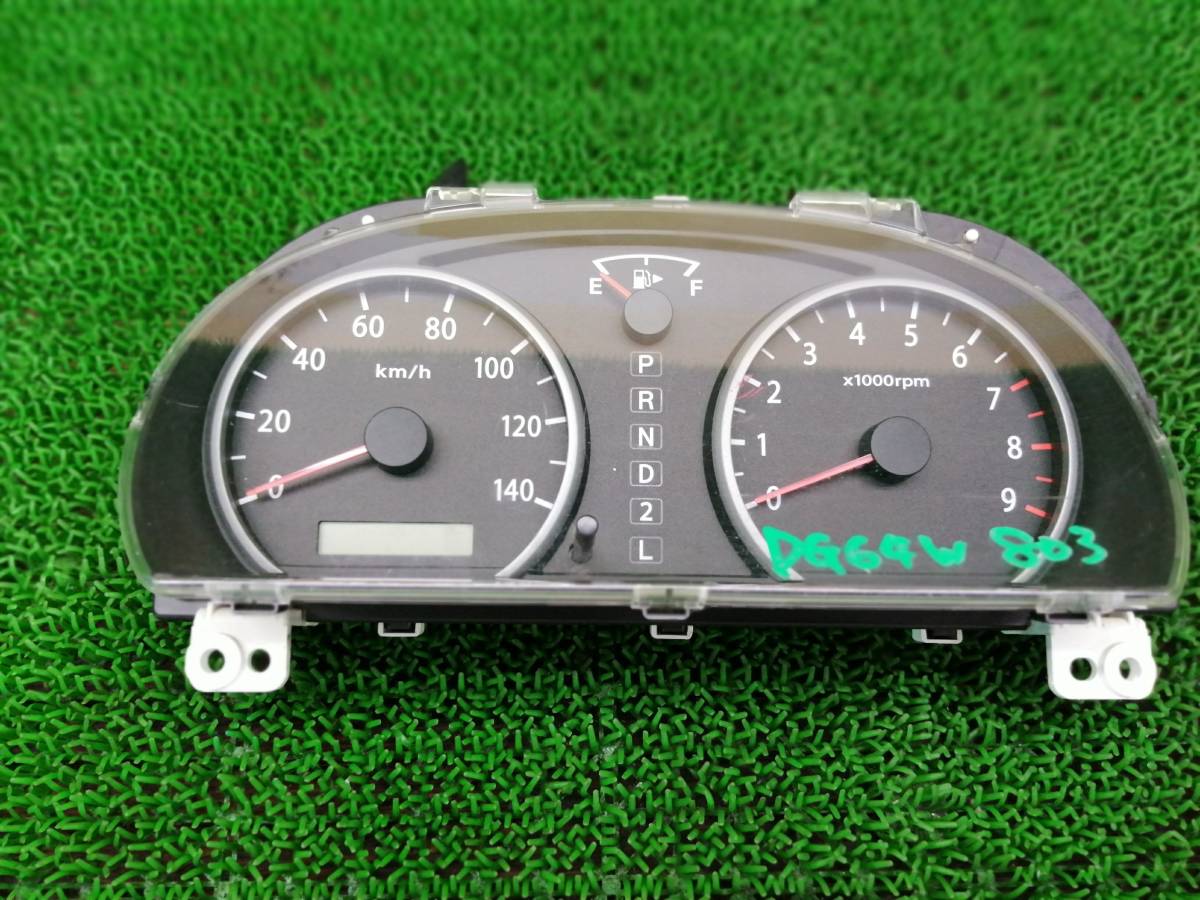 スクラム DG64W エブリィワゴン DA64W スピードメーター スピードメーターパネル 速度計 計器 走行距離不明拍卖