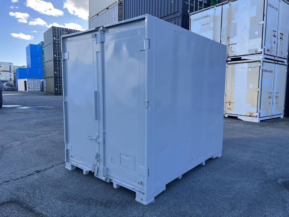 【愛知発】中古コンテナ 6フィート W1,790×D2,420×H2,180 仮設 倉庫 物置 バイクガレージ 車庫 6F プレハブ コンテナ .収納 観音開き拍卖