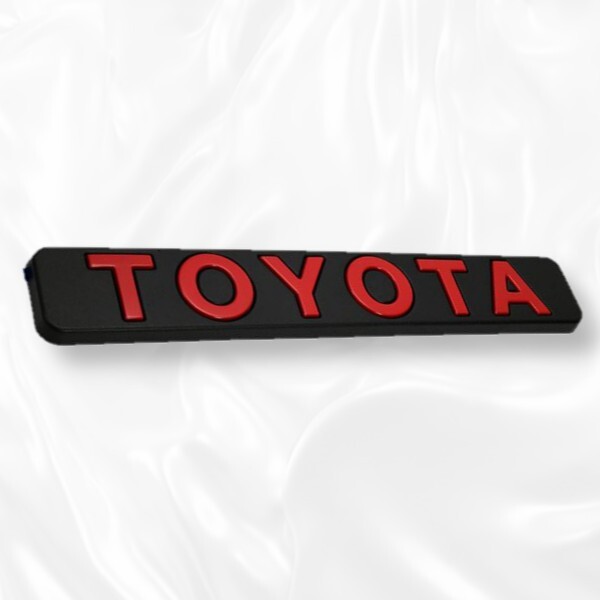 トヨタ 海外仕様 TOYOTA エンブレム レッド グリルエンブレム ハイラックスチャンプ ハイラックス ランクル ランドクルーザー 新品拍卖