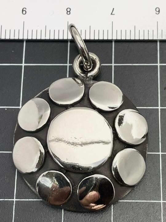 家紋ペンダント★キーホルダー★九曜紋★中サイズ★ジャーマンシルバー拍卖