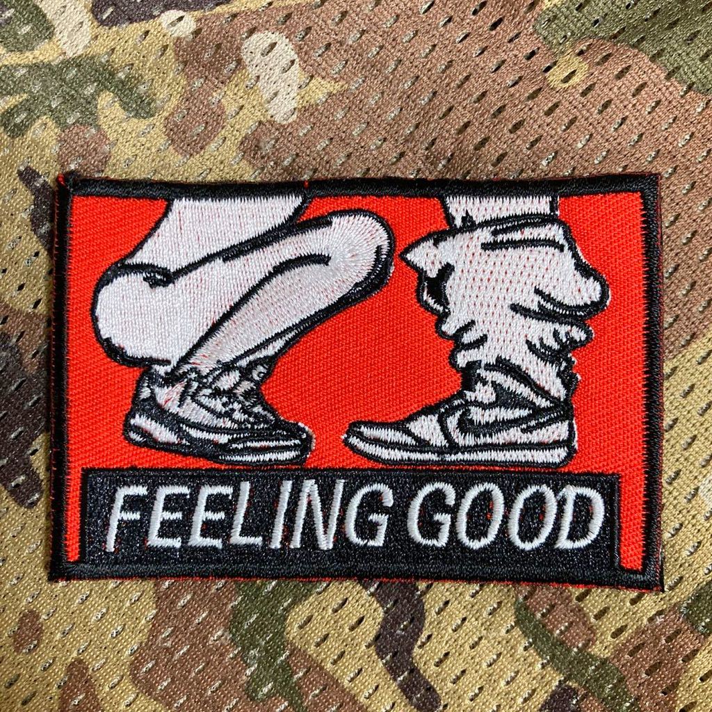 FEELING GOOD 刺繍パッチ ベルクロ ワッペン サバゲー ワッペン ベルクロ サバゲー 拍卖