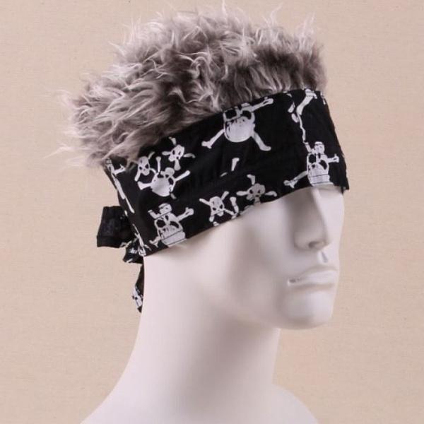 ★FFV SKULL スカル ヘアーバンダナ (グレイ)★送料無料★拍卖