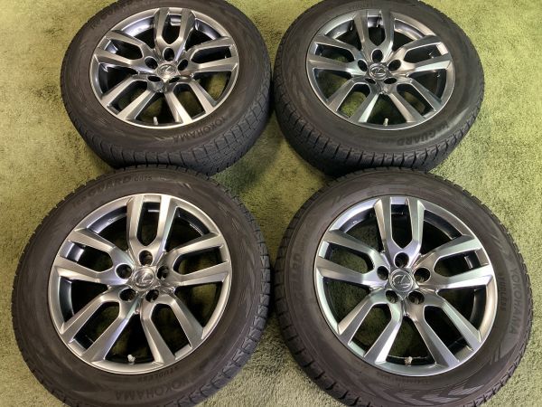 送料無料 スタッドレスセット レクサス NX 純正 ヨコハマ アイスガード G075 225/60R18 ハリアー RAV4 流用などに拍卖