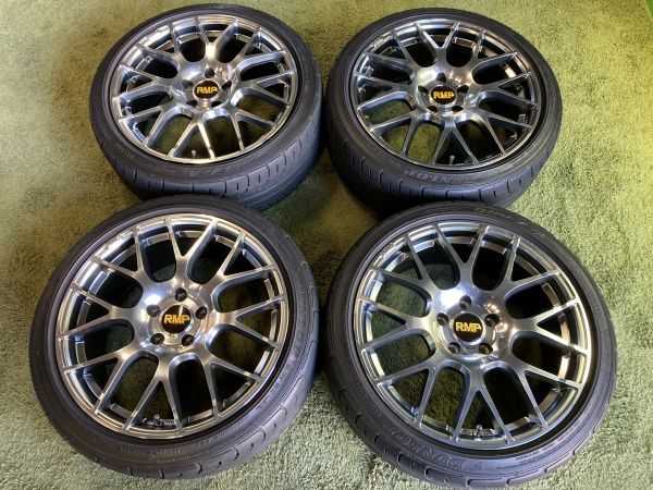 送料無料 ラジアルセット RMP 028F 18in 8.0J +50 5H112 ダンロップ ディレッザ DZ101 225/40R18 フォルクスワーゲン ゴルフ6 7 ジェッタ拍卖