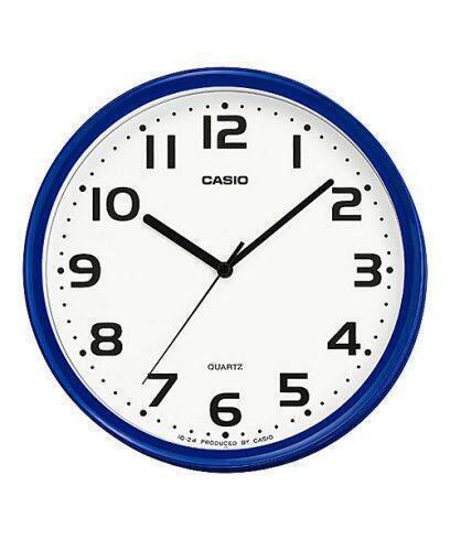 【新品 / 即決 / 保証付】 掛け時計 CASIO IQ-24-2JF ブルー 小型 かわいい シンプル 見やすい インテリアクロック M41114-6 SGW拍卖