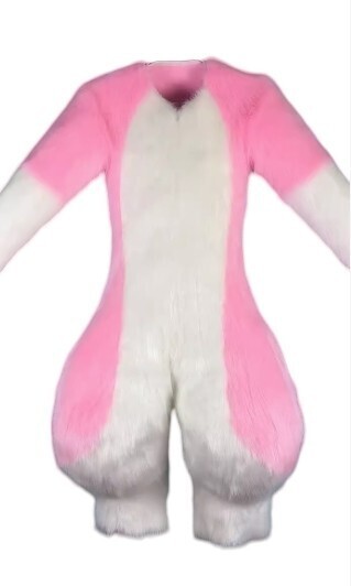 着ぐるみ ケモノ体 ライトピンク Bタイプ 全身 ケモノ ファースーツ ぬいぐるみ コスプレ コスチューム拍卖