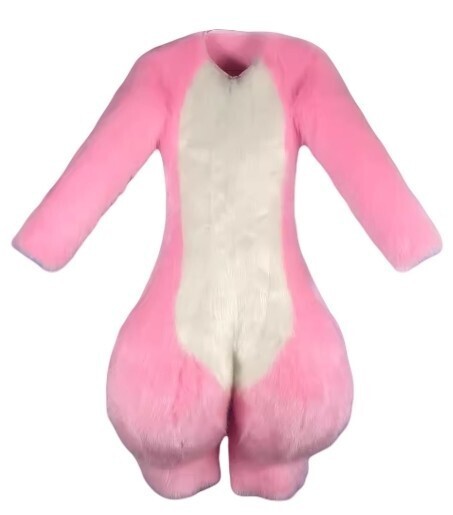 着ぐるみ ケモノ体 ライトピンク Aタイプ 全身 ケモノ ファースーツ ぬいぐるみ コスプレ コスチューム拍卖