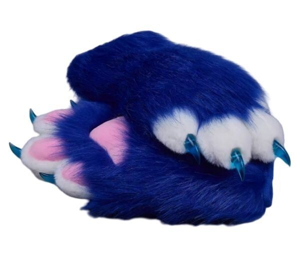 着ぐるみ ケモノ 手袋 ダークブルー ケモノ脚 ファースーツ ケモノ fursuit ぬいぐるみ コスプレ コスチューム kigurumi拍卖