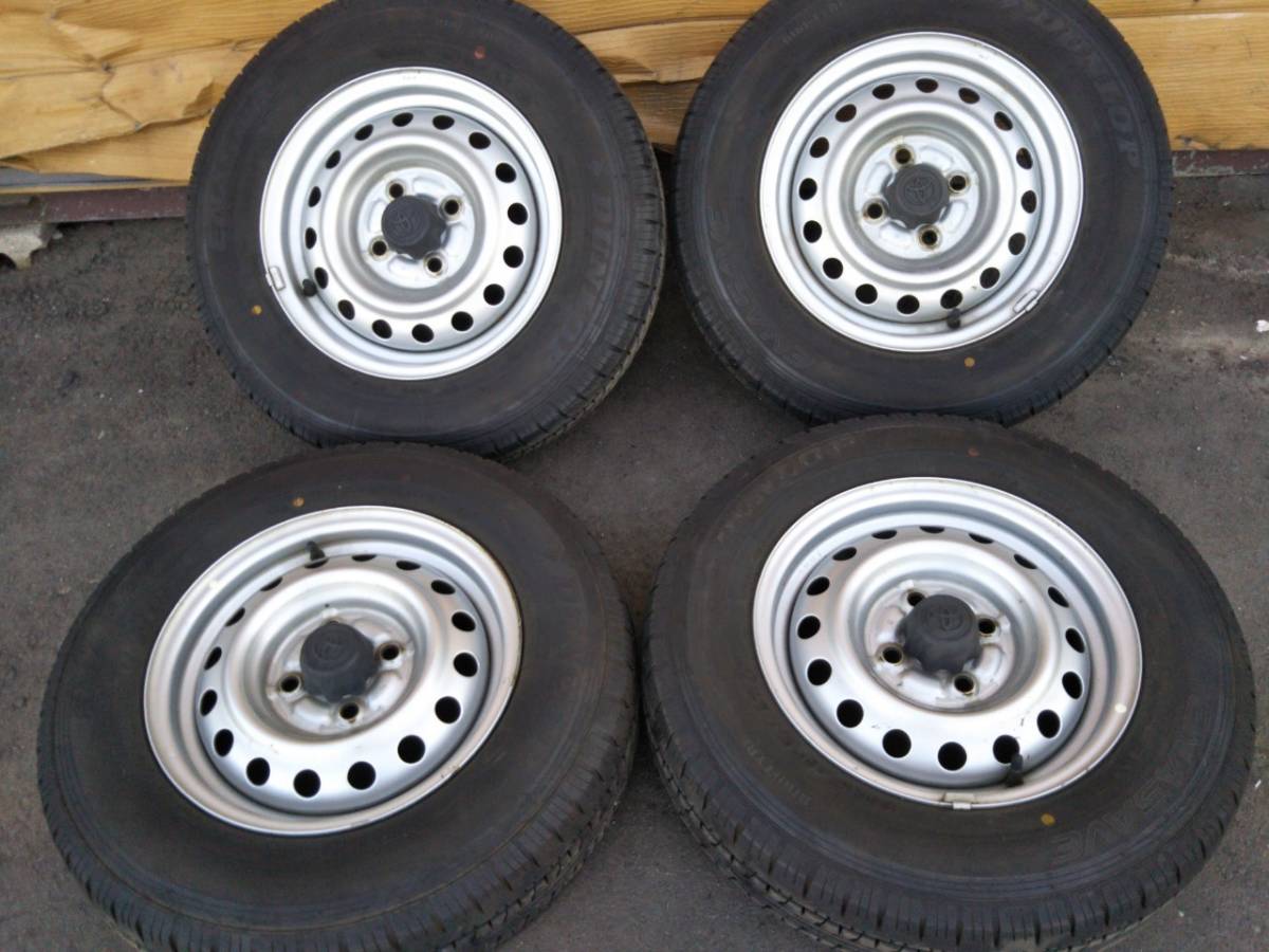 Y123 165R13 DUNLOP ダンロップ ENASAVE 2015年 PCD100 4H 5J probox succeed プロボックス 4本セット拍卖