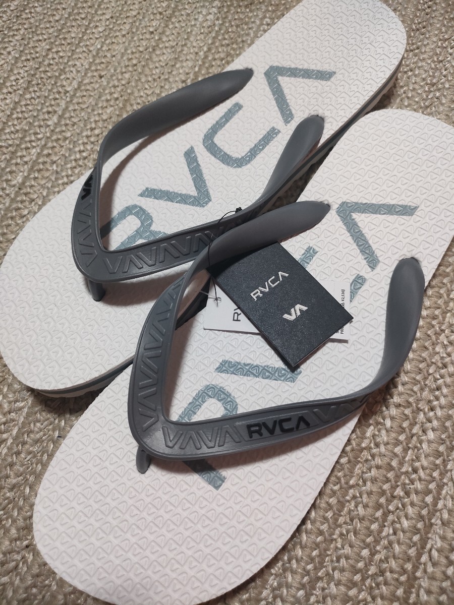 新品 未使用 RVCA ルーカ ビーチサンダル ホワイト 白 28cm US10 サンダル ビーサン メンズ拍卖