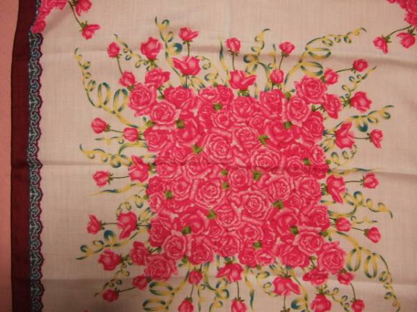 横浜最新 バラ花束ピンクミニスカーフA 送料180円ξ☆Bξ ξ11s拍卖