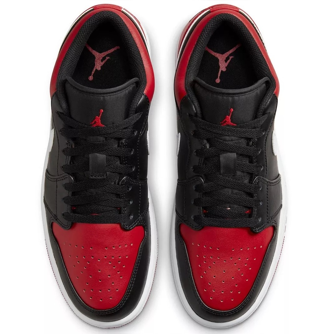 ■ナイキ エア ジョーダン 1 ロウ ブラック/ジムレッド/ホワイト 新品 30.0cm US12 NIKE AIR JORDAN 1 LOW 553558-066拍卖