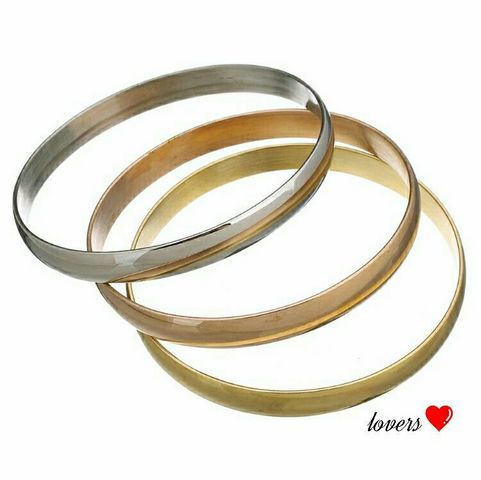 送料無料6mm幅イエローゴールドサージカルステンレスシンプルバングルブレスレット海外セレブモデル愛用ボーイズガールズメンズレディース拍卖