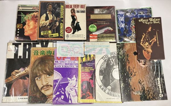 洋楽 ロック、ポップス ビデオテープ CD レコード 本 パンフレット 楽譜 他 セット デビットボウイ T.REX ピンクフロイド 他拍卖