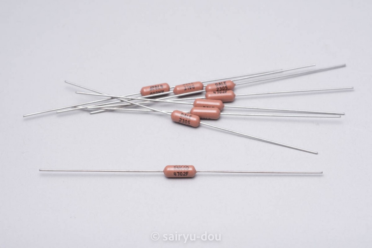 RN60D 47kΩ(4702F) 1/4W Vishay/DALE 金属皮膜抵抗 新品8個セットG拍卖