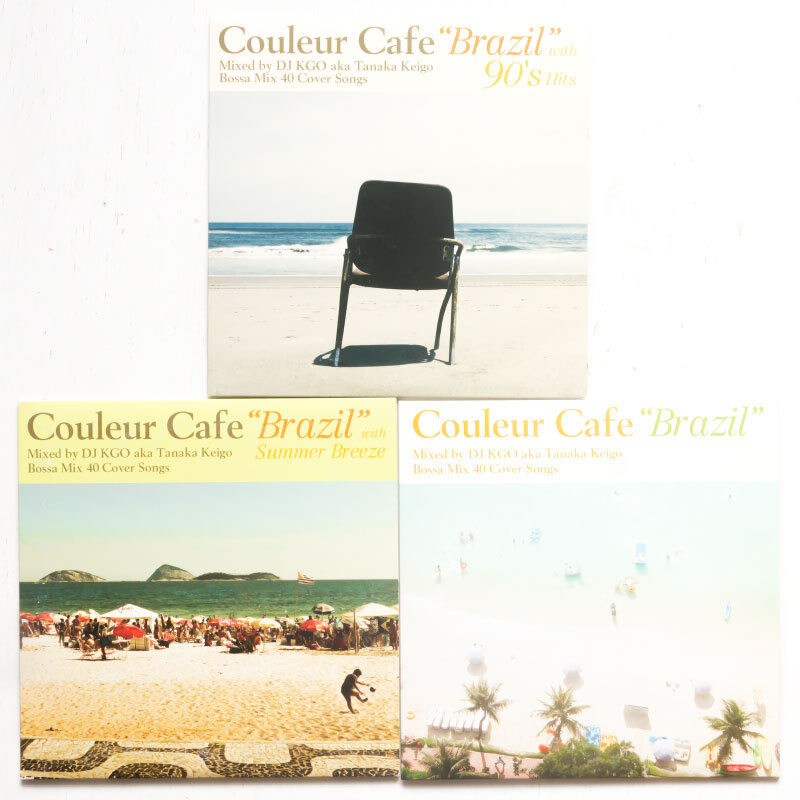 【送料無料】ブラジル音楽MIX CD★Couleur Cafe Brazil3枚セット★With Summer Breeze, 90's Hits Mixed by DJ KGO aka Tanaka Keigo★拍卖