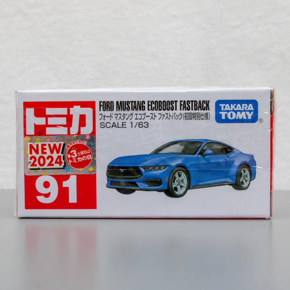 トミカ 91 フォード マスタング エコブースト ファストバック ( 初回特別仕様 ) FORD MUSTANG ECOBOOST FASTBACK tomica TAKARA TOMY拍卖