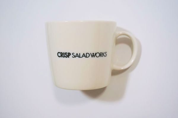 ★CRISP SALAD WORKS オリジナル マグカップ ロゴ入り クリスプ サラダ ワークス ホワイト 白 限定 ノベルティ 非売品 新品未使用★拍卖