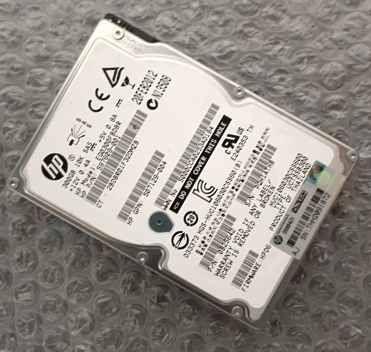 【中古パーツ】 2.5インチ HP EG0300FBDBR 300GB HDD 正常品 1台■ SAS 2749拍卖