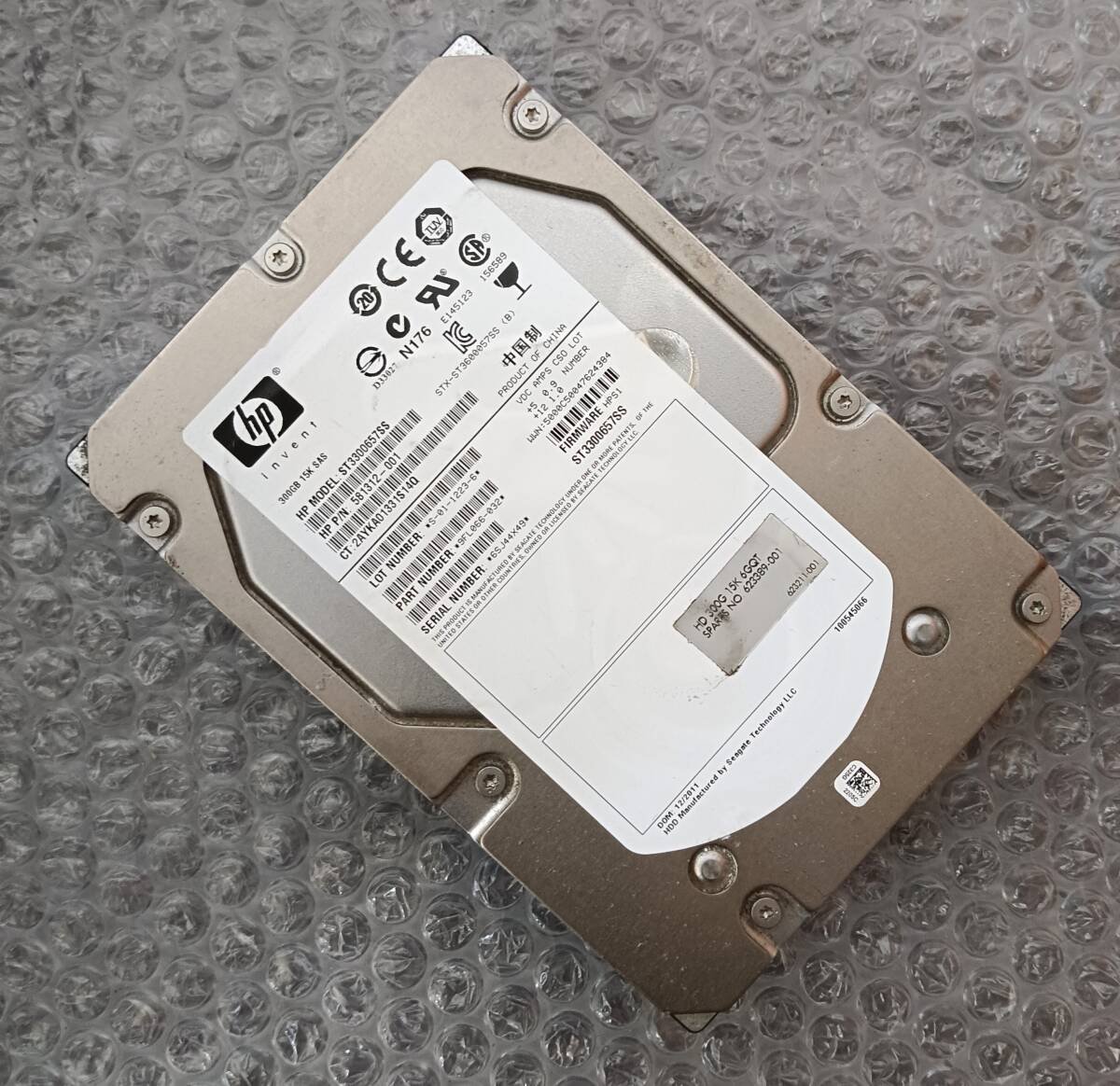 【中古パーツ】 3.5インチ HP ST3300657SS 300GB SAS HDD 正常品 1台■ SAS2866拍卖