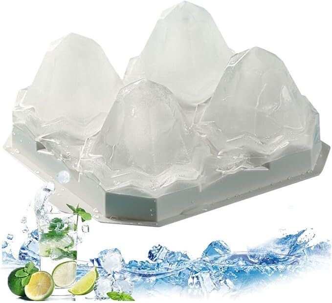 製氷皿 食品級シリコン製氷器 アイストレー アイス 氷(スター ダイヤモンド アイス キューブ)拍卖