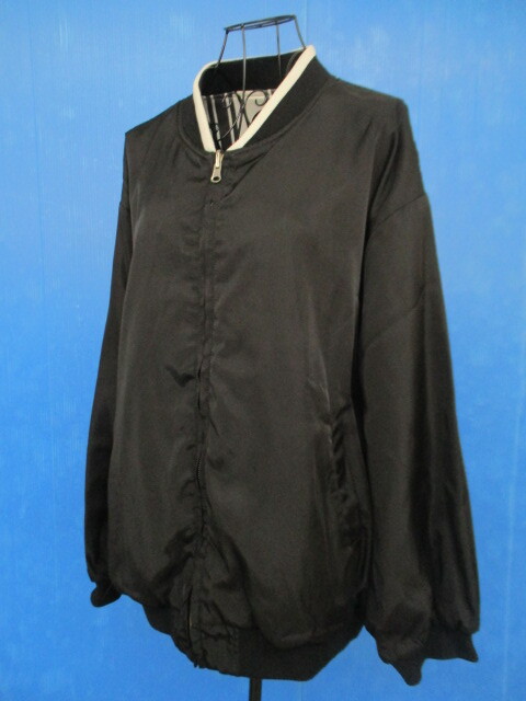 【お買得】★RASVOA/ラスボア★リバーシブルブルゾン 黒&ストライプ柄 サイズ99拍卖