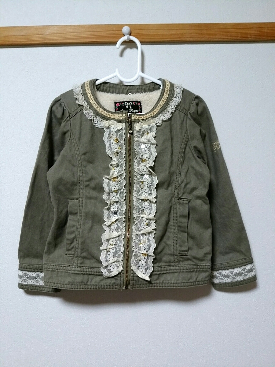 【美品】mezzo piano(メゾピアノ)2way ジャケット 120拍卖