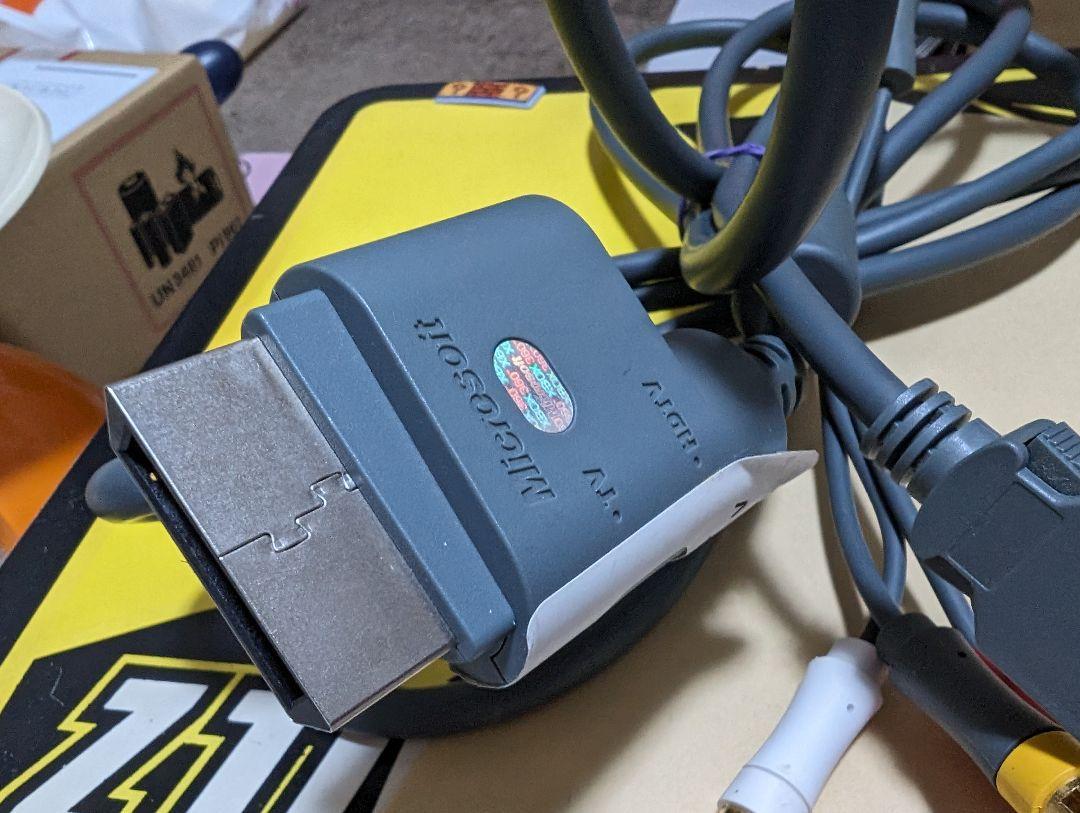 良品 マイクロソフト純正 XBOX 360 D端子 HD AVケーブル拍卖